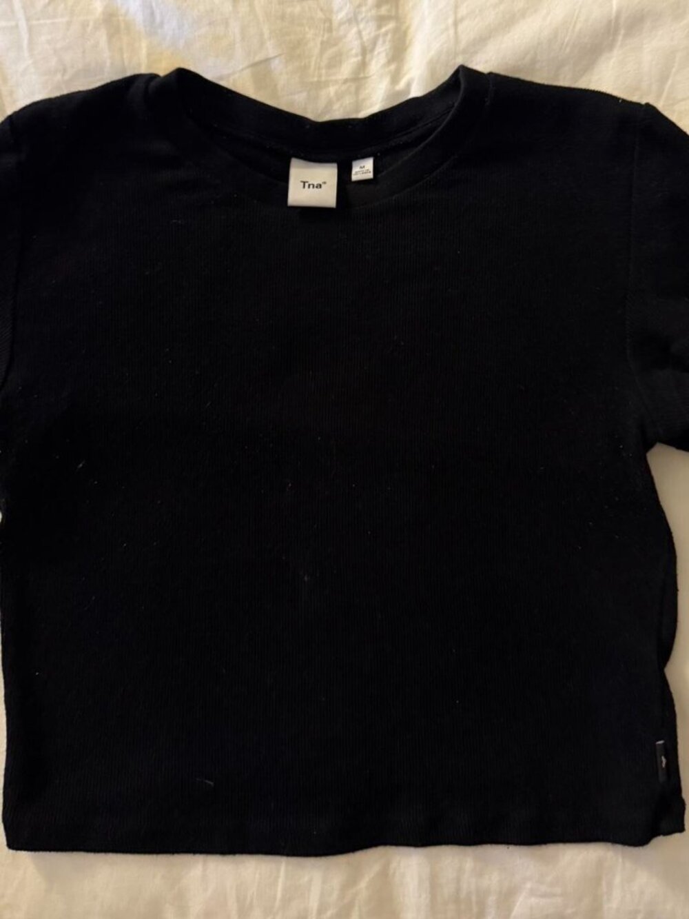 Aritzia Black Baby Tee size medium